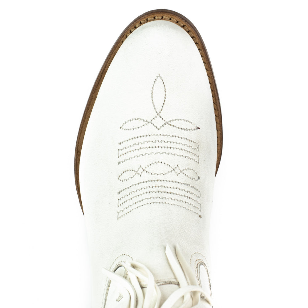 2475 Mayura Fransenstiefel Blanco Bohostyle
