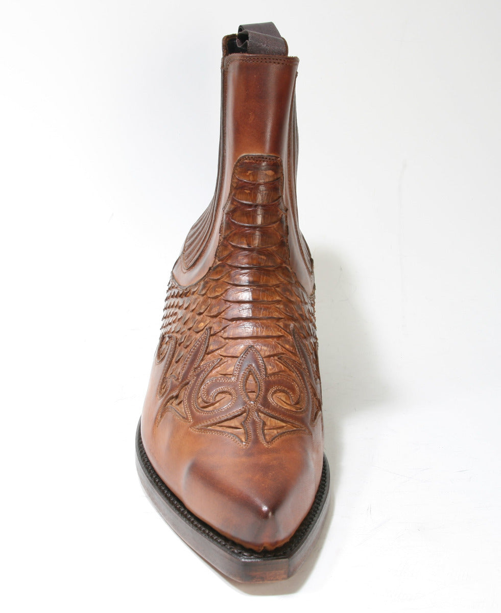 2500 Mayura Boots Ankle Boots Cognac Python
