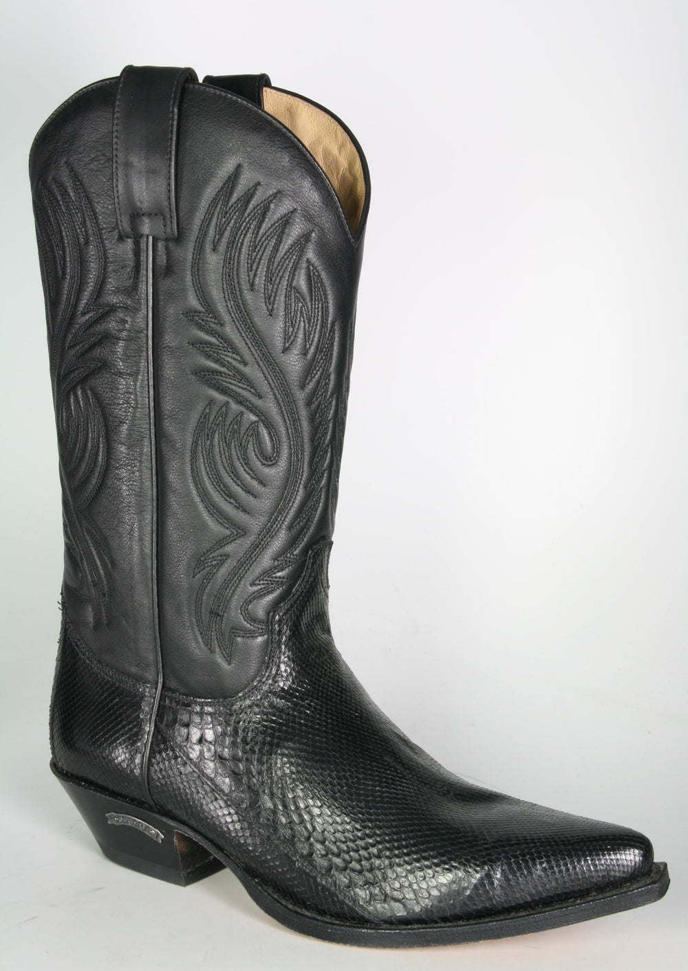 2605 Cowboy boots Sendra Python Negro