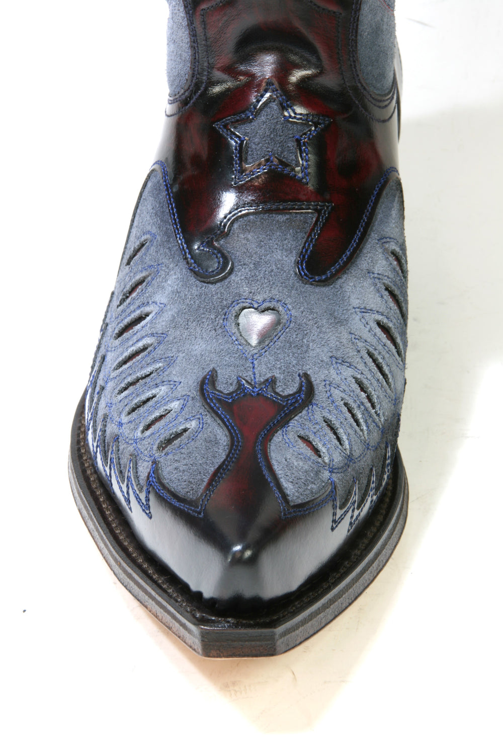 2720 Sendra Cowboystiefel Flor. Fuchsia Serr. Mad Deep