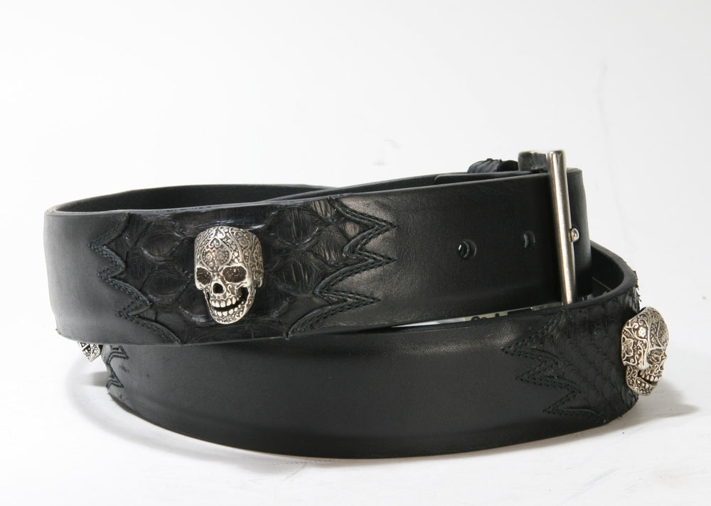 3231 Original belts Belts Negro Python Skulls