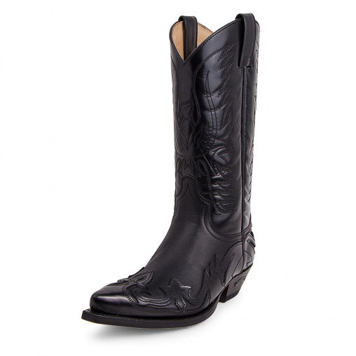 3241 Sendra Cowboystiefel WEST Flor. Negro Spr. Negro