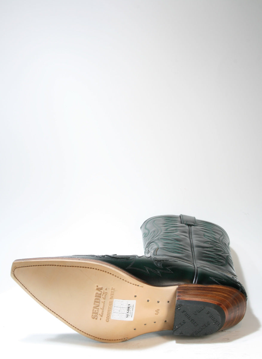 3241 Sendra Cowboystiefel Flora Verde Botella Denver Canela dark