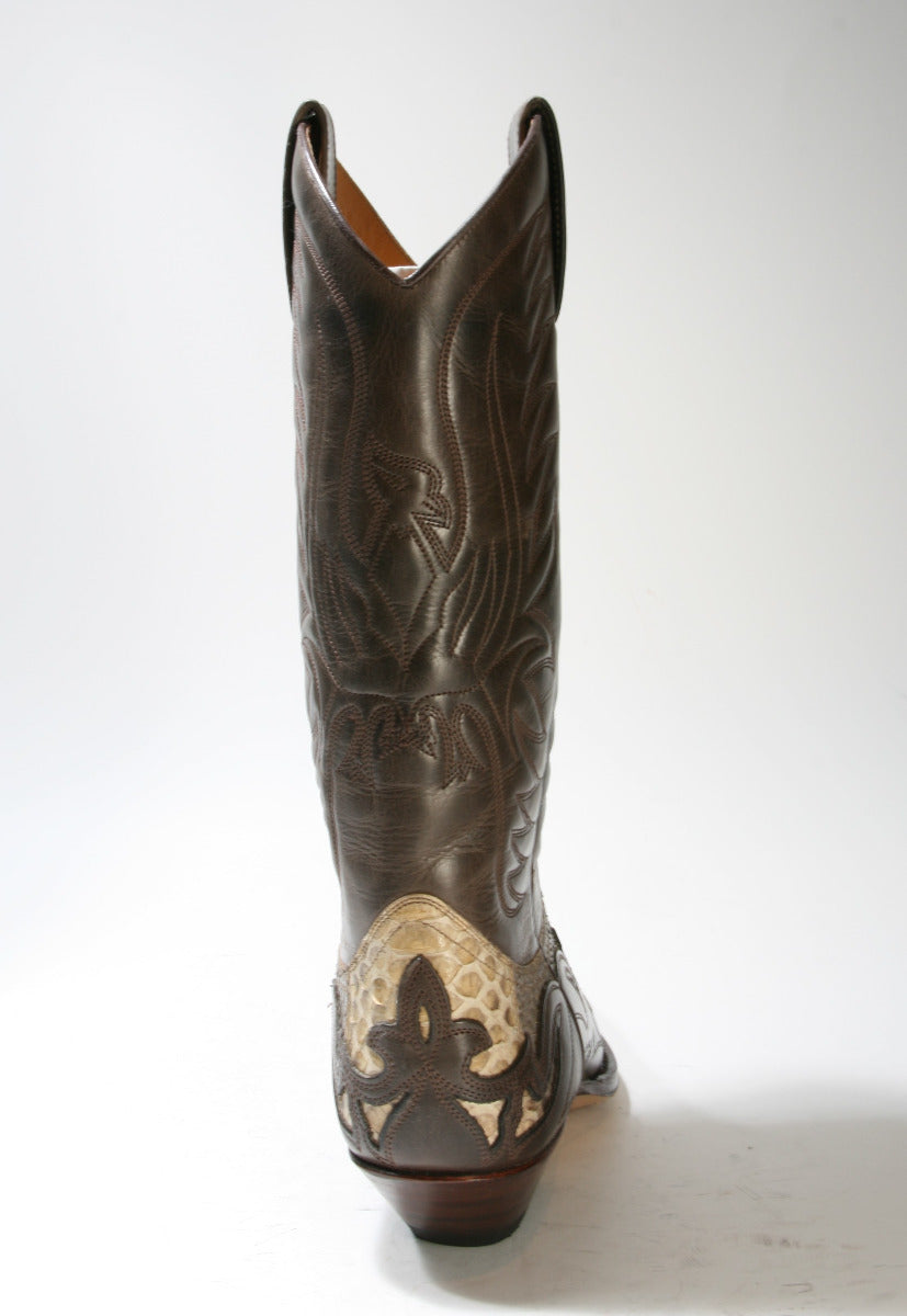 3241 Sendra Boots Cowboy boots Marron Python Iris