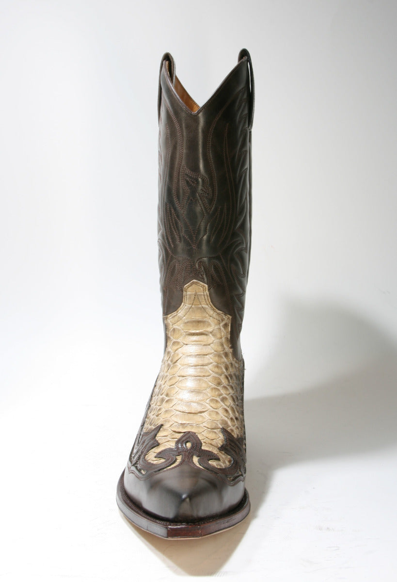 3241 Sendra Boots Cowboy boots Marron Python Iris