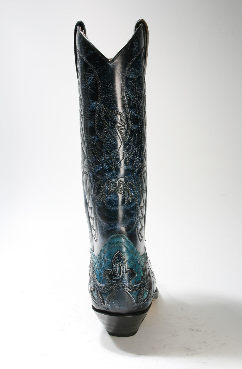 3241 Sendra Boots Denver Azul Python Fantasia Turquesa
