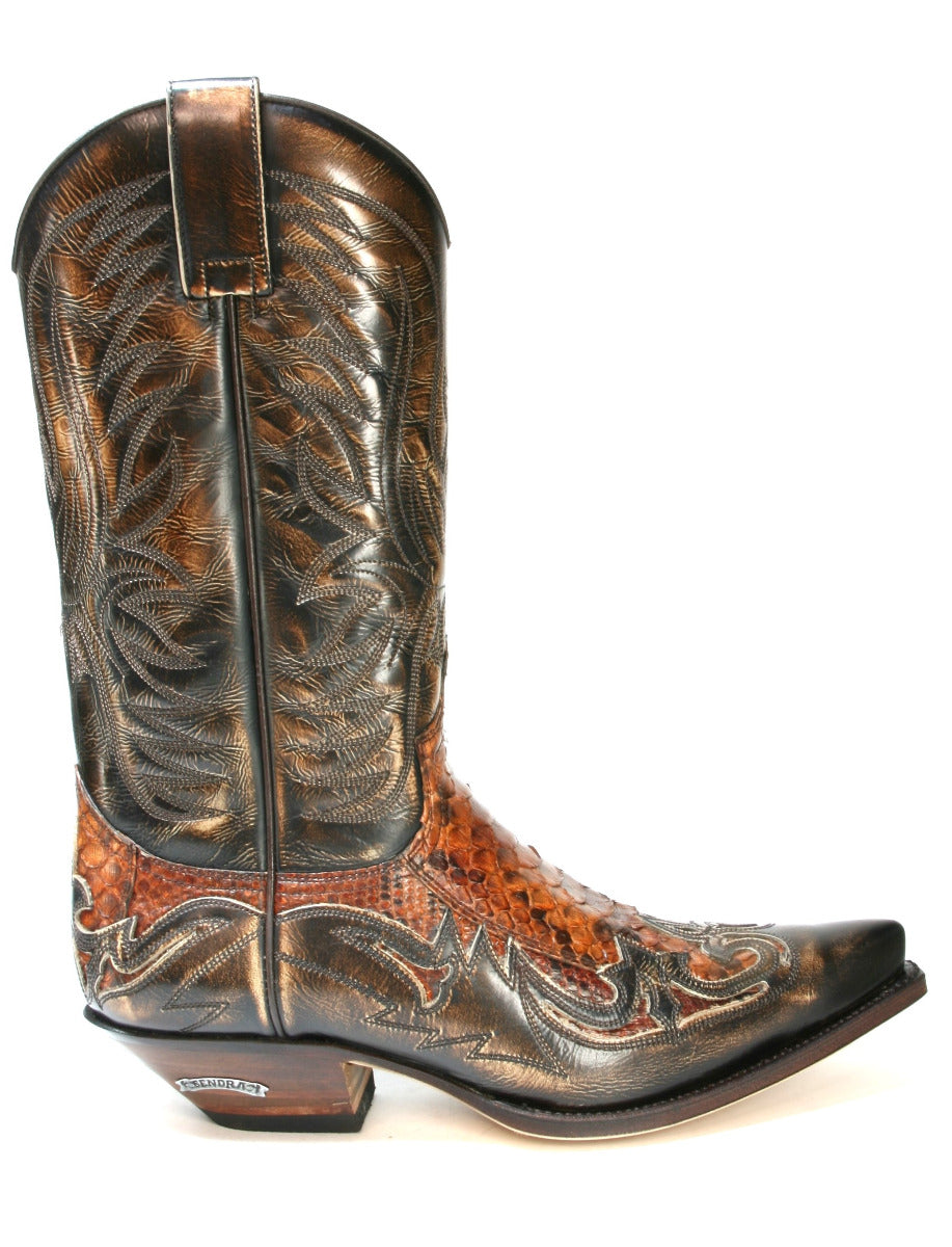 3241 Sendra Cowboy Boots Denver Canela Python Barr Savoy
