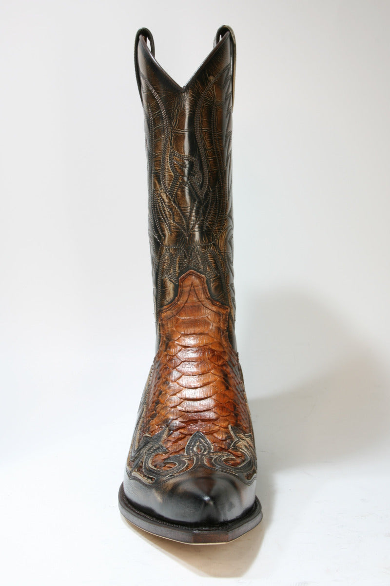 3241 Sendra Cowboy Boots Denver Canela Python Barr Savoy