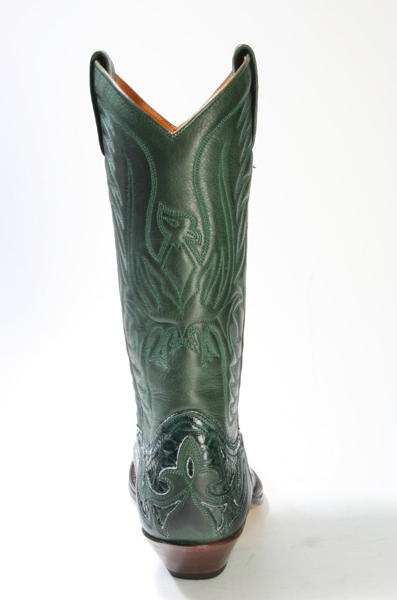 3241 Sendra cowboy boots Salvaje Forest Python Barr. Verde