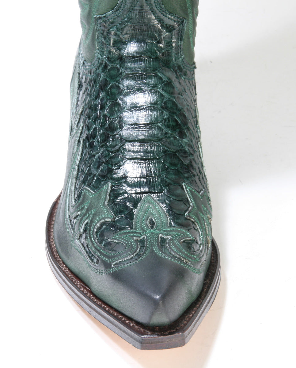 3241 Sendra cowboy boots Salvaje Forest Python Barr. Verde