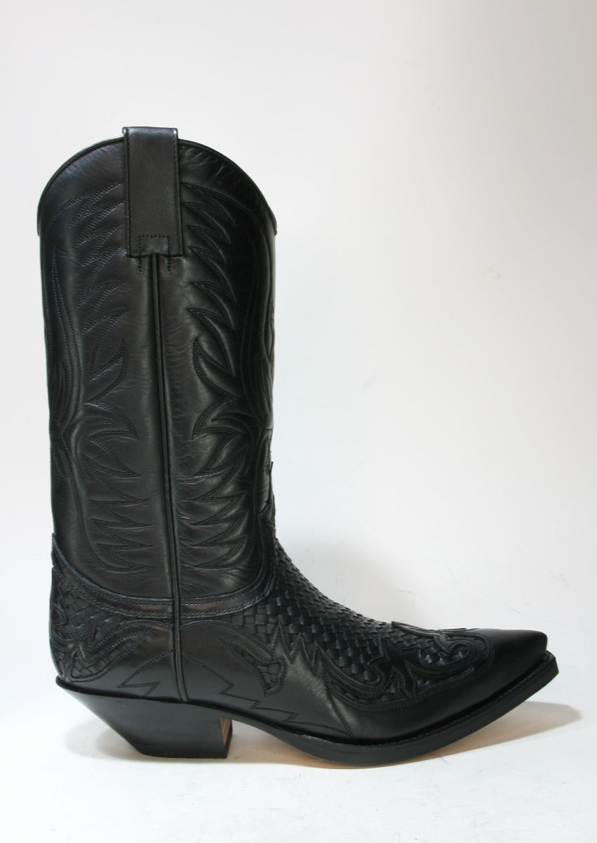 3241 Sendra Cowboystiefel Trenzado IBIZA schwarz