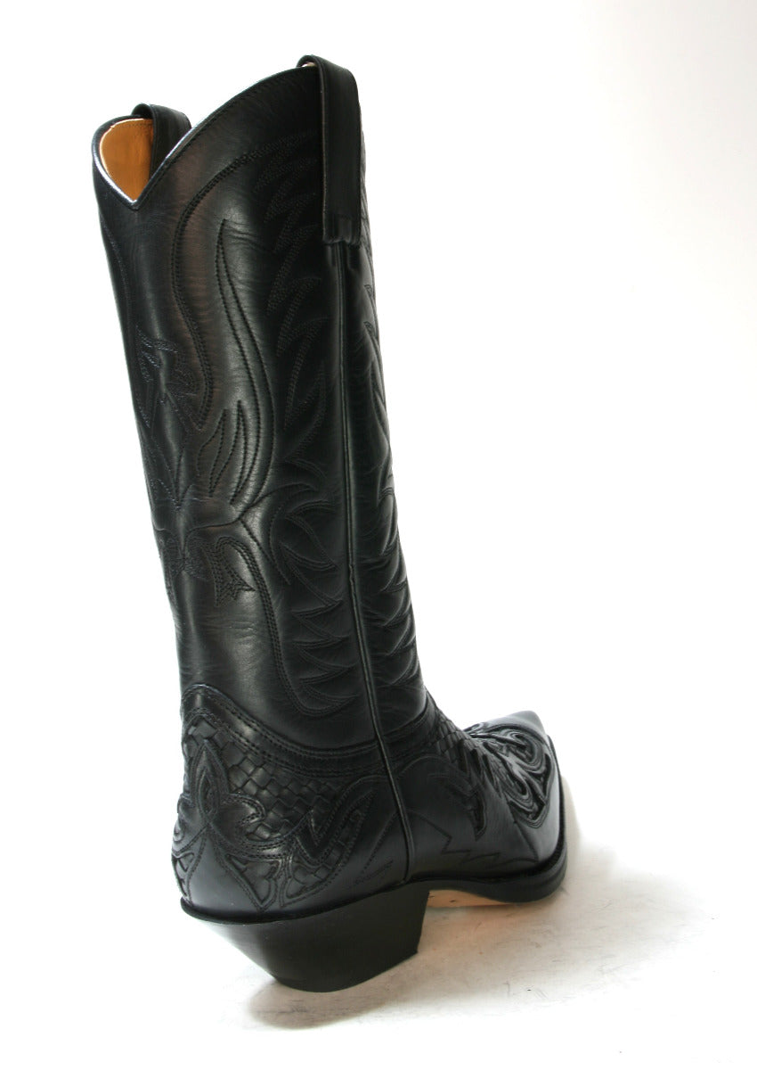 3241 Sendra Cowboystiefel Trenzado IBIZA schwarz