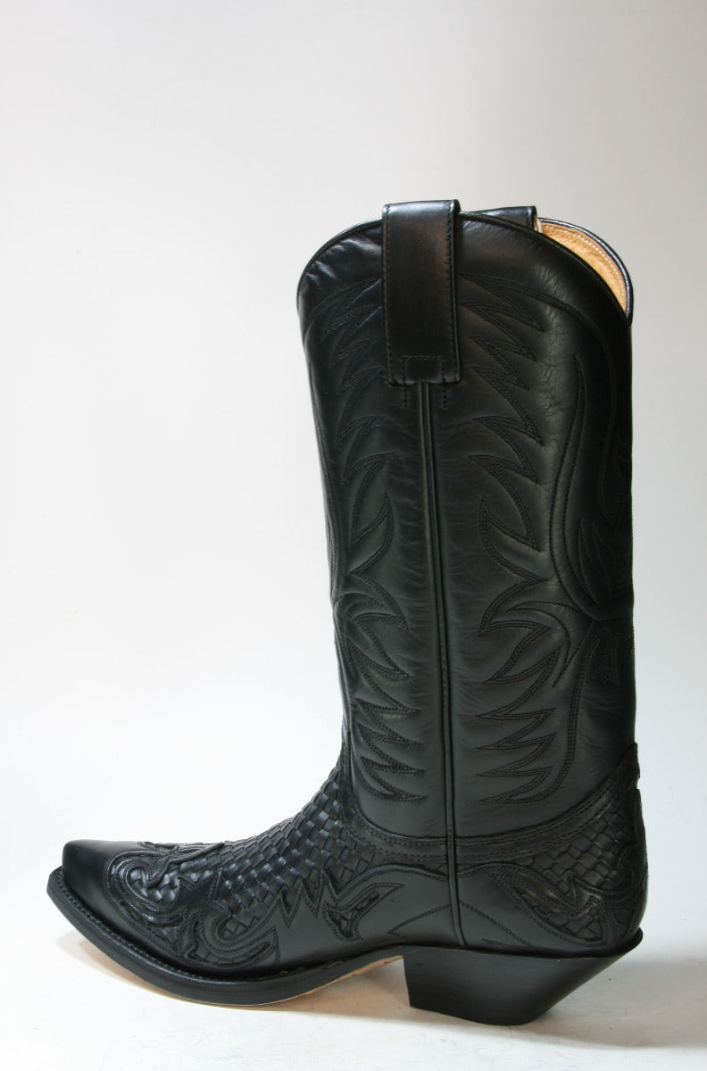 3241 Sendra Cowboystiefel Trenzado IBIZA schwarz