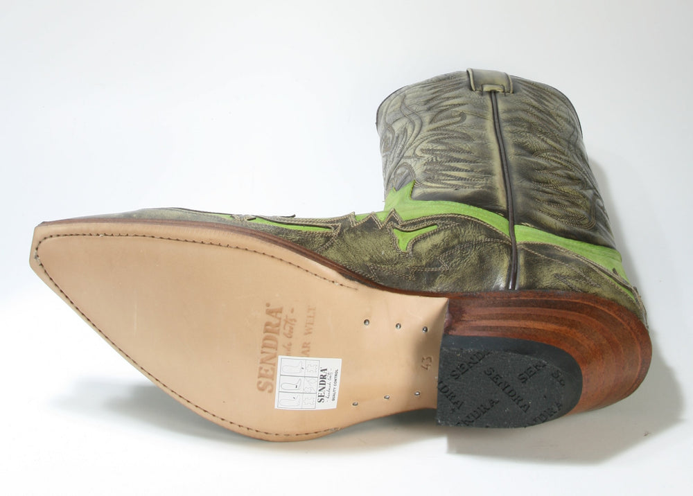 3241 Sendra cowboy boots Kabir Crema Pistacho