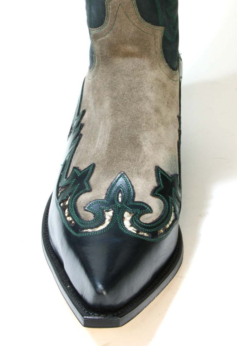 3242 Sendra Boots Cowboystiefel Ciclon Negro Serraje Taupe