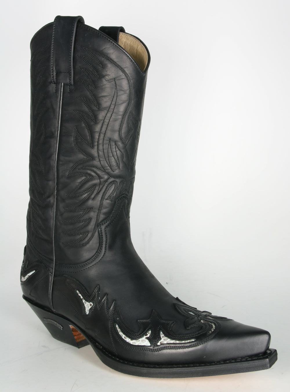3242 Cowboystiefel Sendra Ibiza schwarz mit Flamme