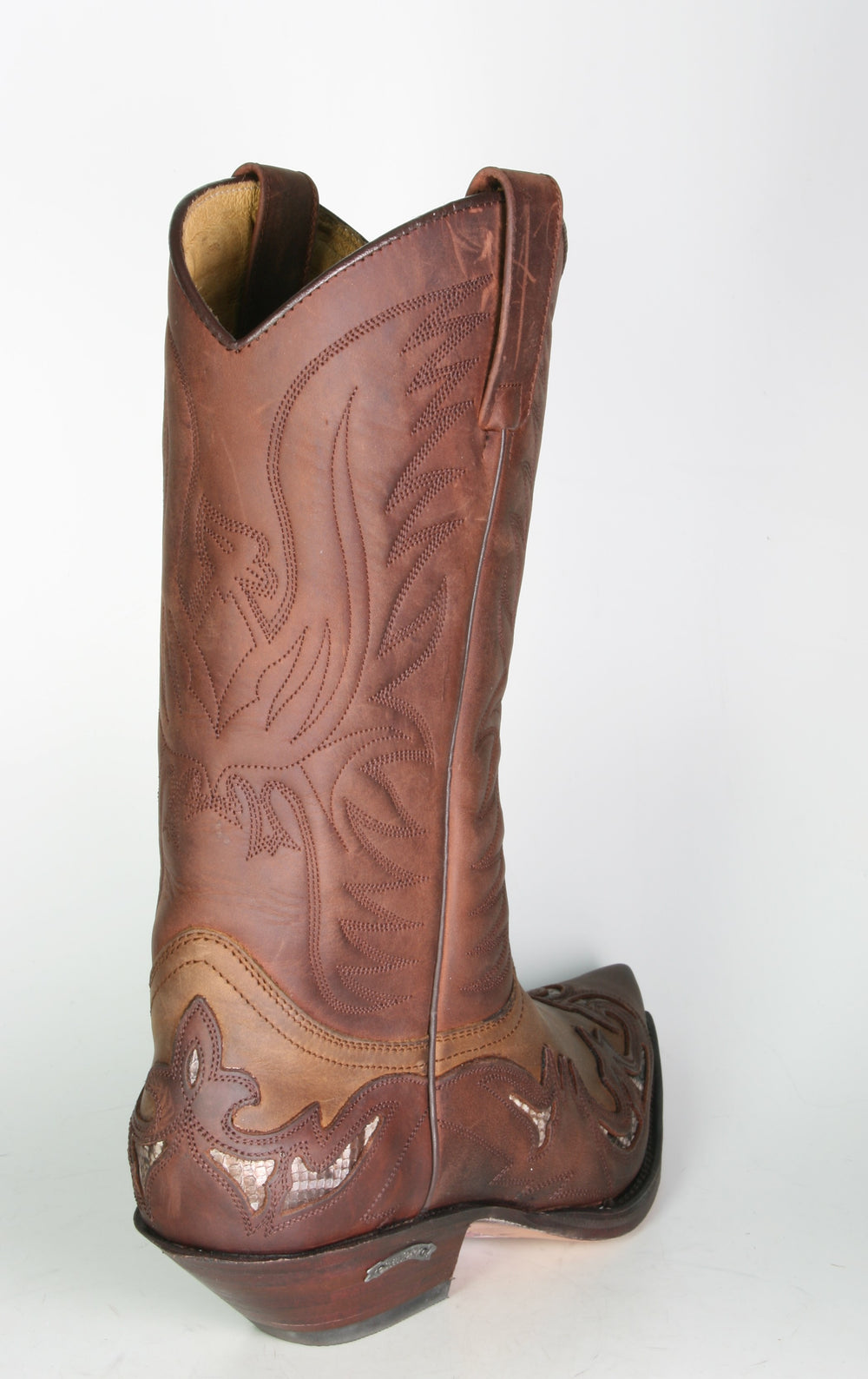 3242 Cowboystiefel Sendra IBIZA braun mit Flamme