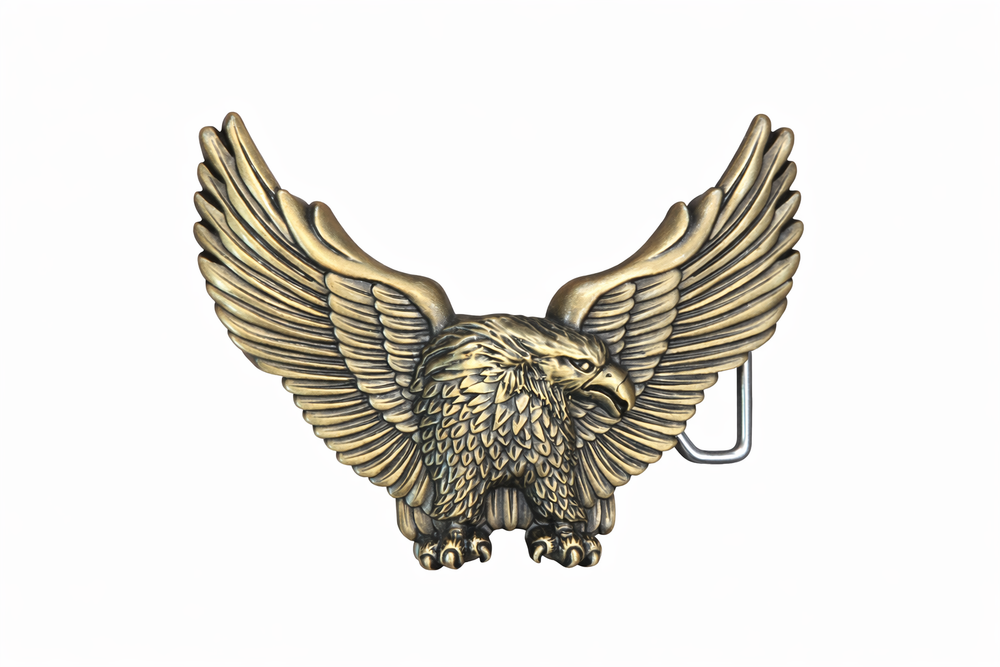 32518 RB Buckle Adler messing