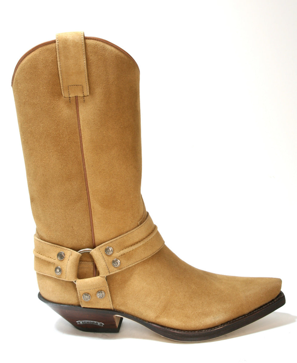 3305 Sendra Boots Cowboystiefel Wildleder Serraje Camello
