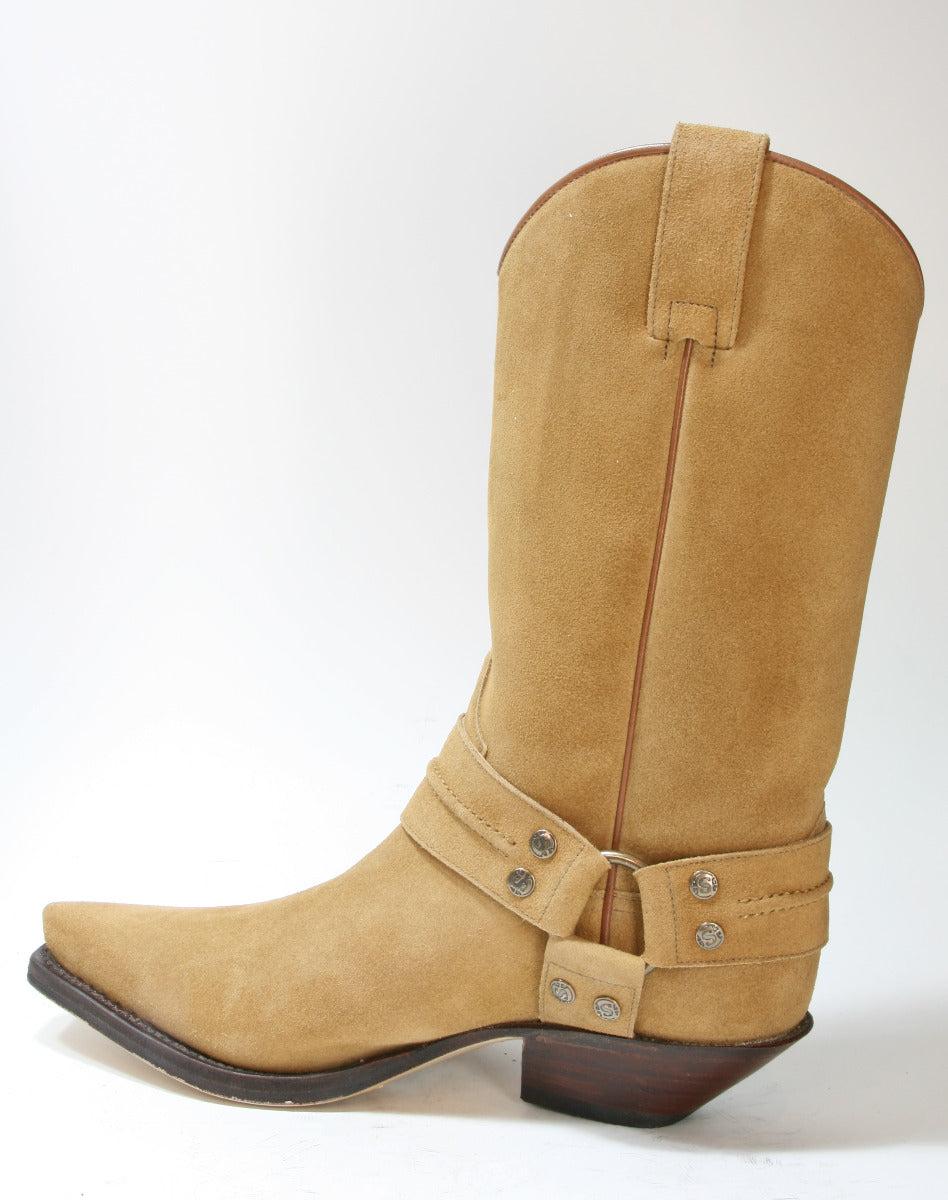 3305 Sendra Boots Cowboystiefel Wildleder Serraje Camello