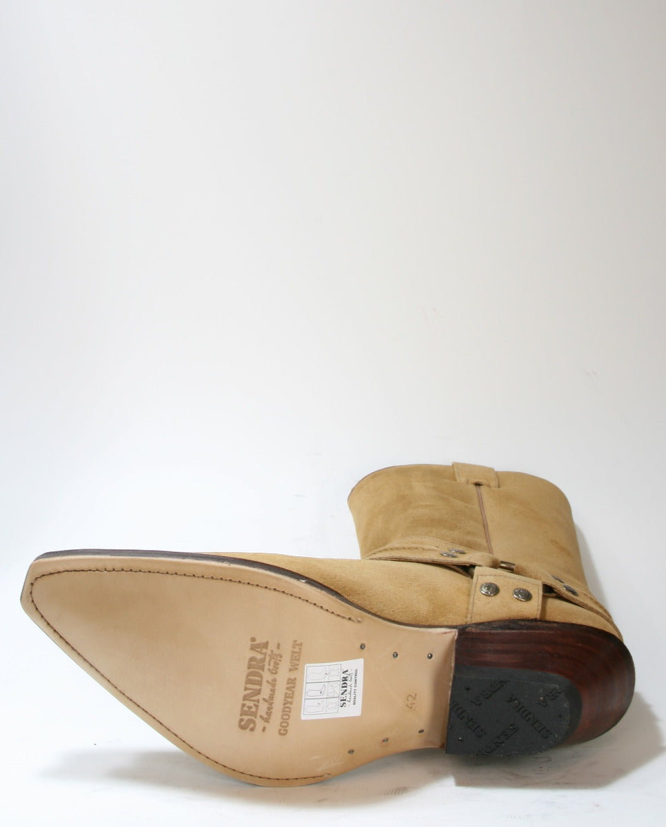 3305 Sendra Boots Cowboystiefel Wildleder Serraje Camello