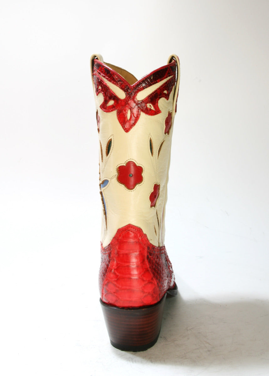 4652 Sendra cowboy boots PICO Python Barr. Rojo