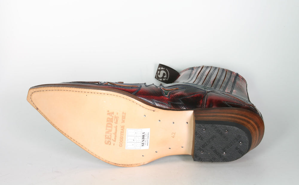4660 Sendra Stiefeletten Denver Rojo Flor. Verde