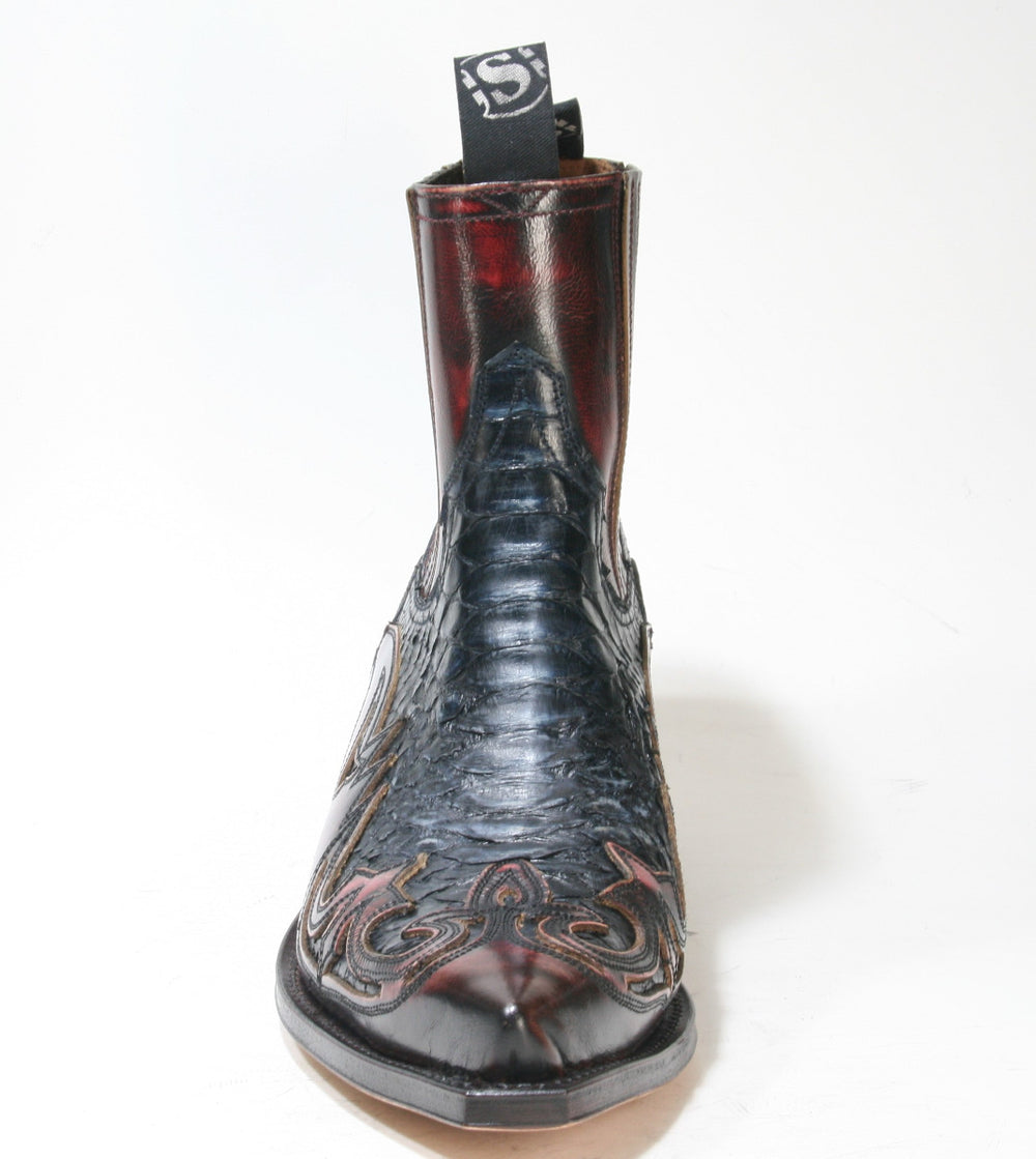 4660 Sendra ankle boots Hurricane Rojo Python Azul
