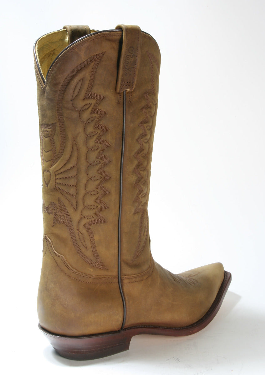5014 Rancho Cowboystiefel CZ Oakwood Brown