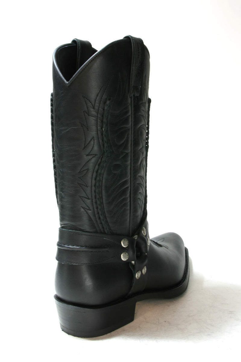 5122 Sancho Abarca Biker Boots Negro