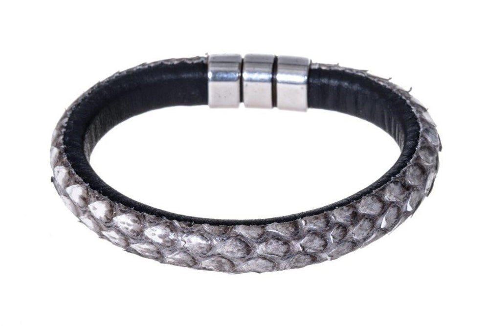 515 Leather strap Python Natural B/W
