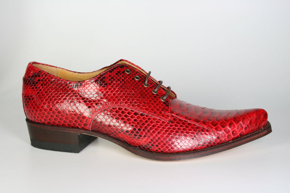 530 Sendra Schnürschuhe Python Barr. Rojo