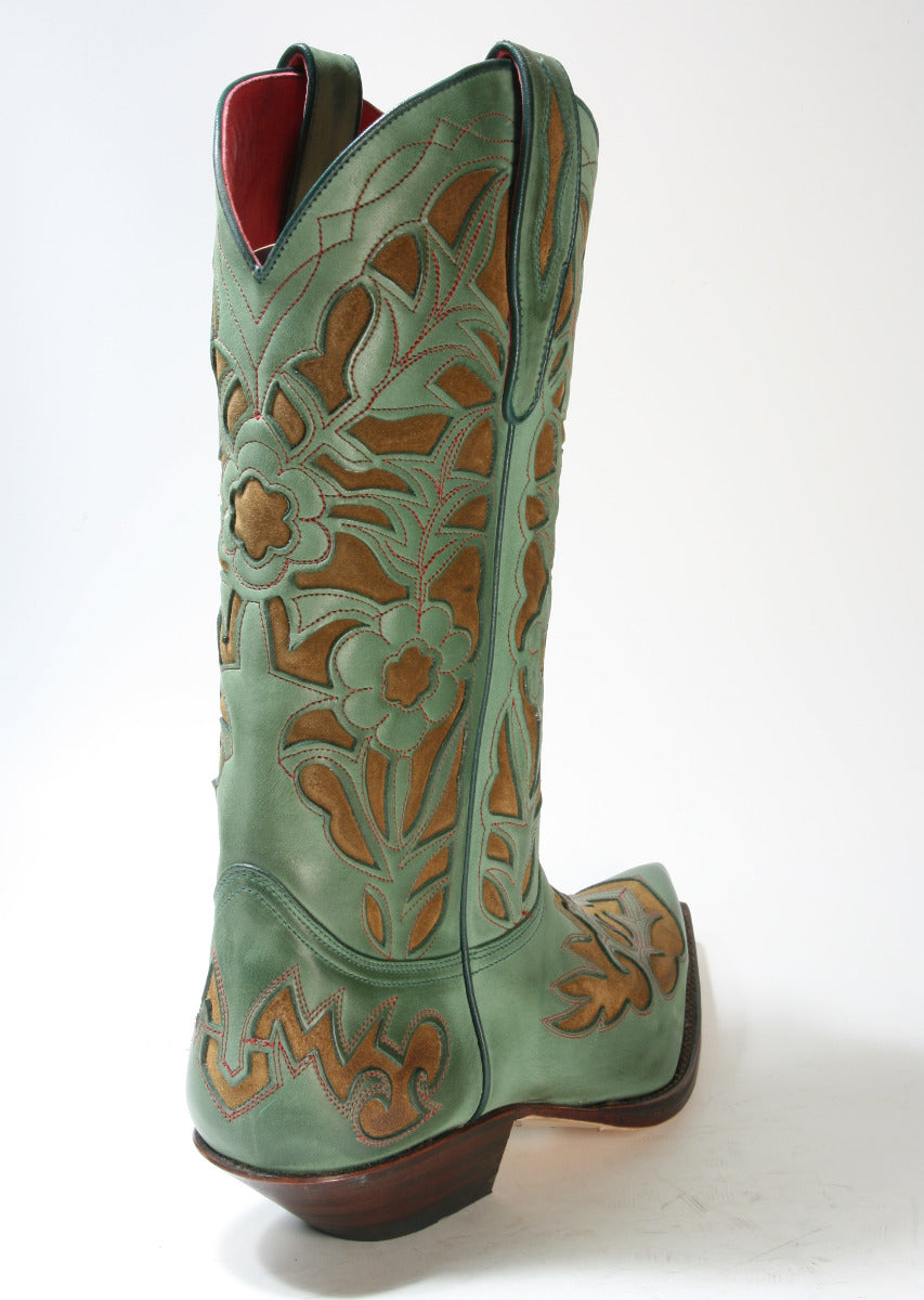 5529 Sendra Cowboystiefel N. Verde Botella Brass