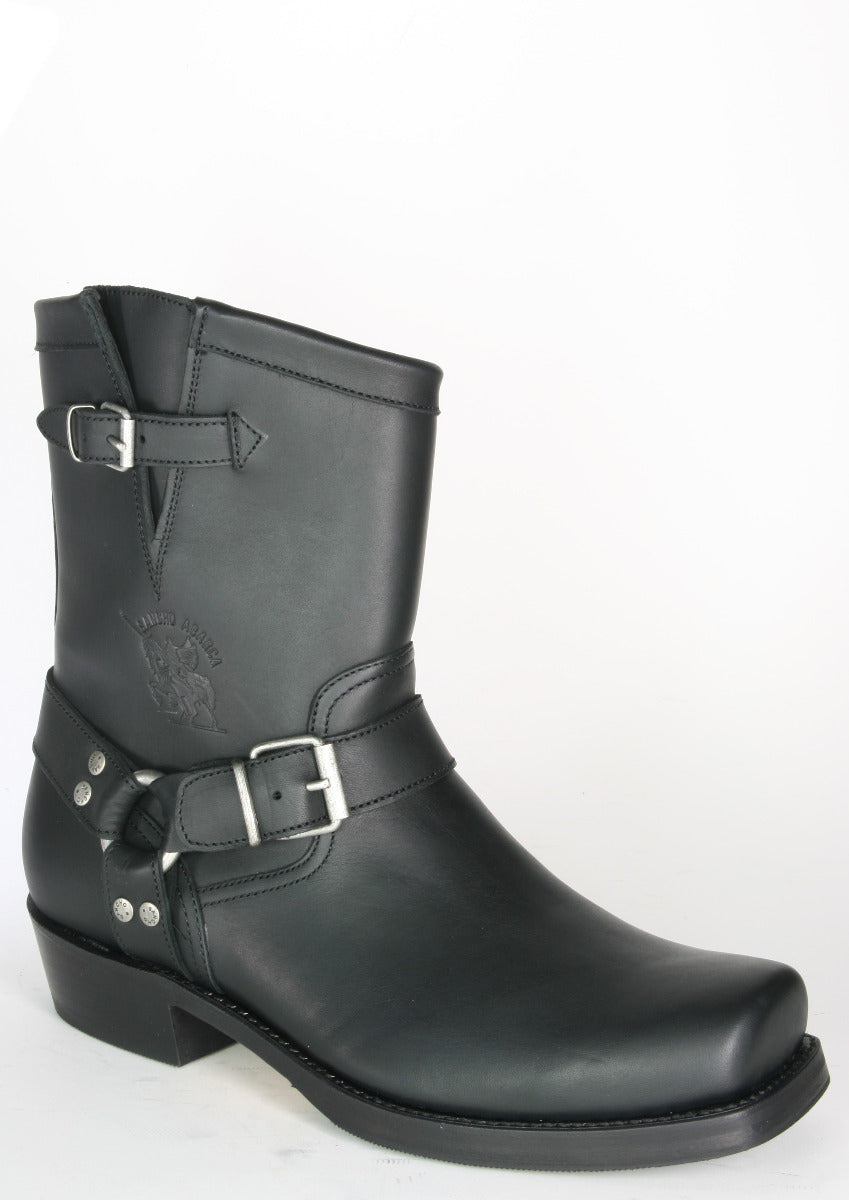 5536 Sancho Abarca Biker Boots Negro