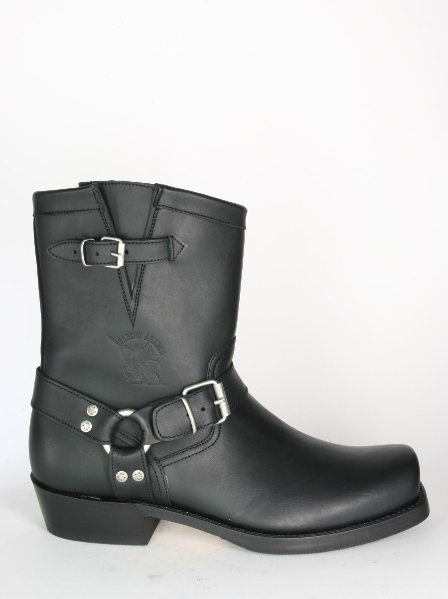 5536 Sancho Abarca Biker Boots Negro