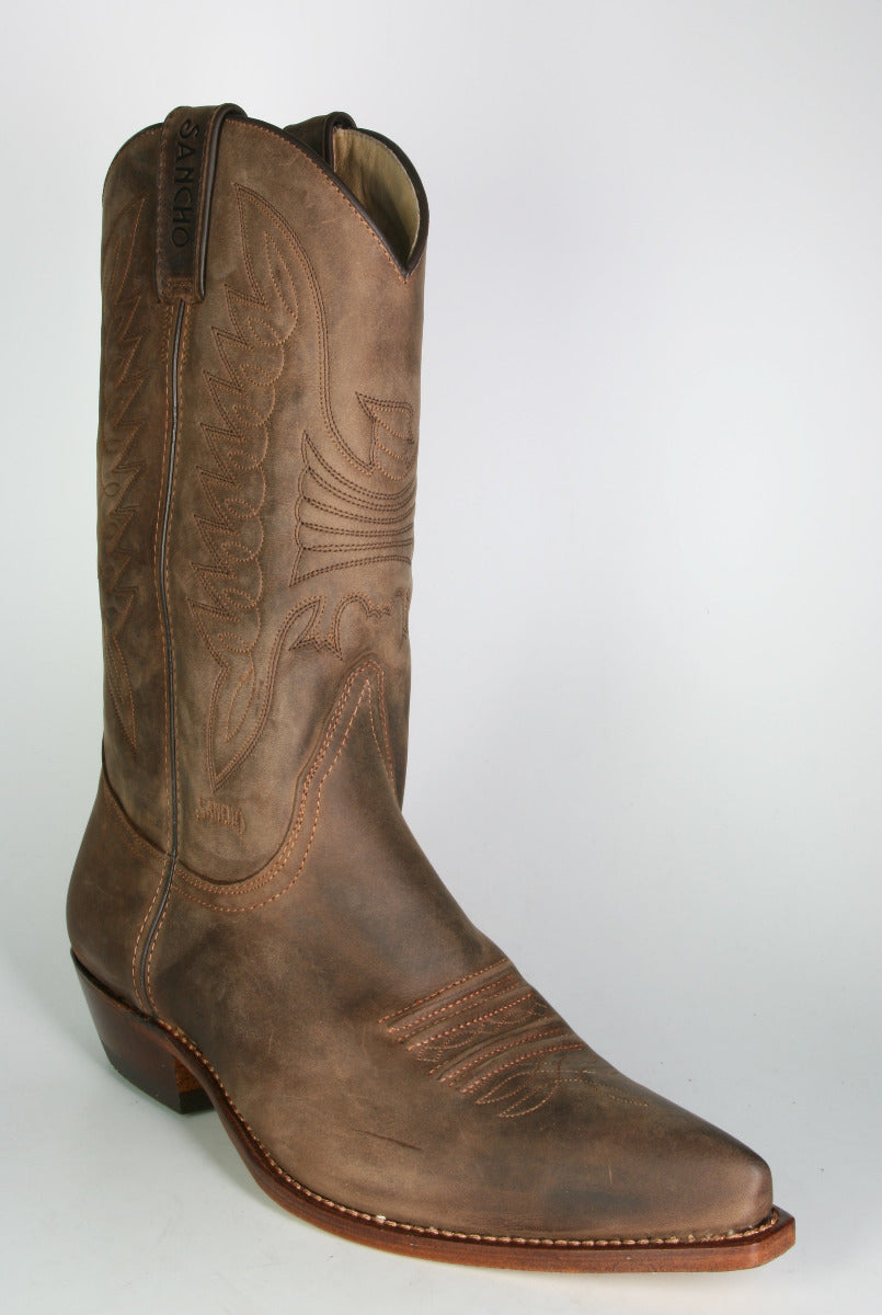 5559 Sancho cowboy boots Castano