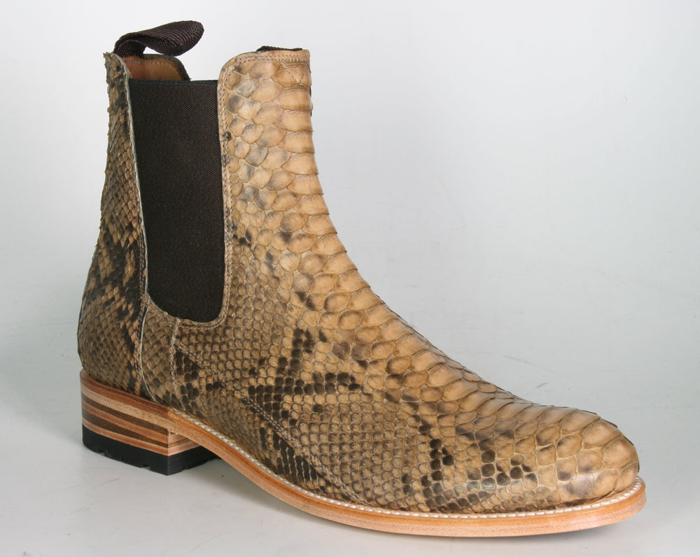 5595 Sendra Chelsea Boots Python Camel