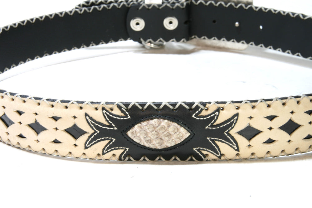 5820 Wechselgürtel Original Belts Black Beige