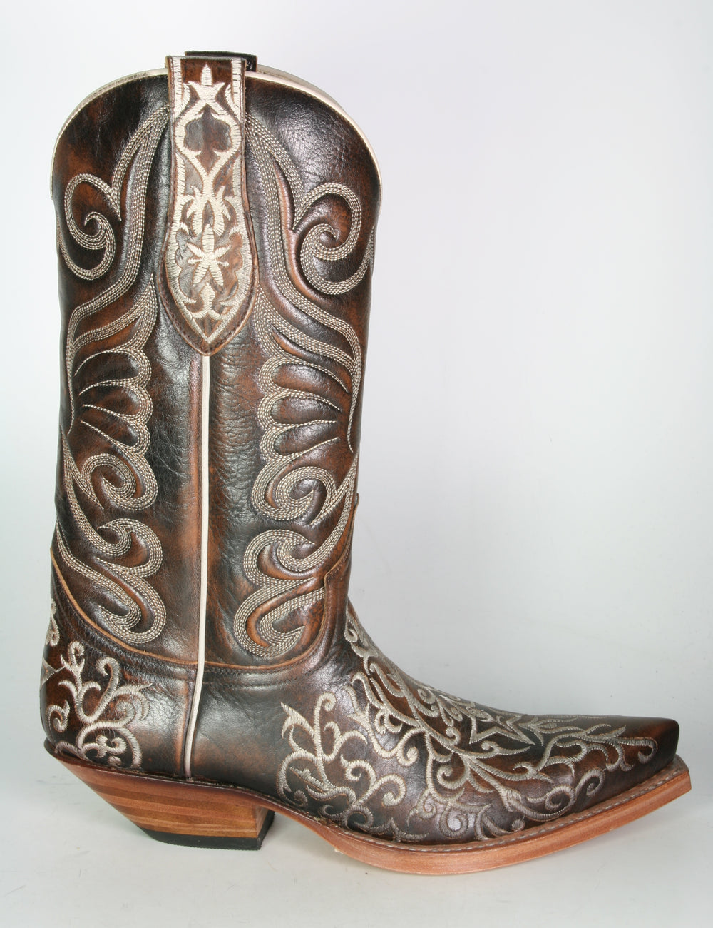 5845 Sendra Cowboystiefel Natur Antic Jacinto