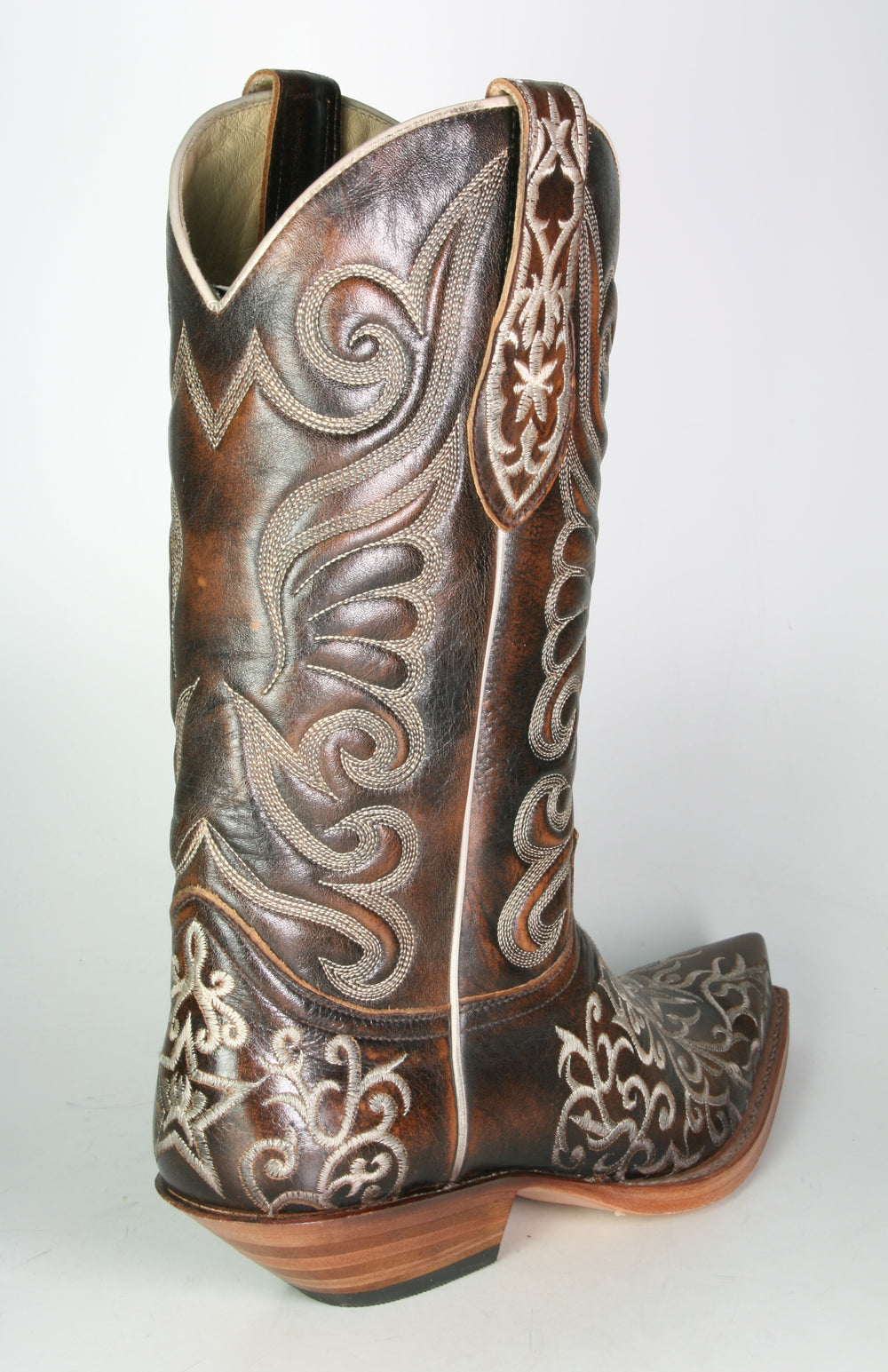 5845 Sendra Cowboystiefel Natur Antic Jacinto