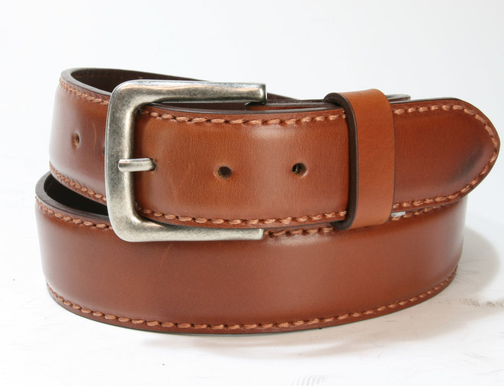 5849 Ledergürtel Cognac