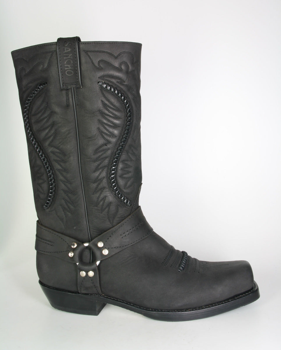 5859 Biker boots Sancho Negro
