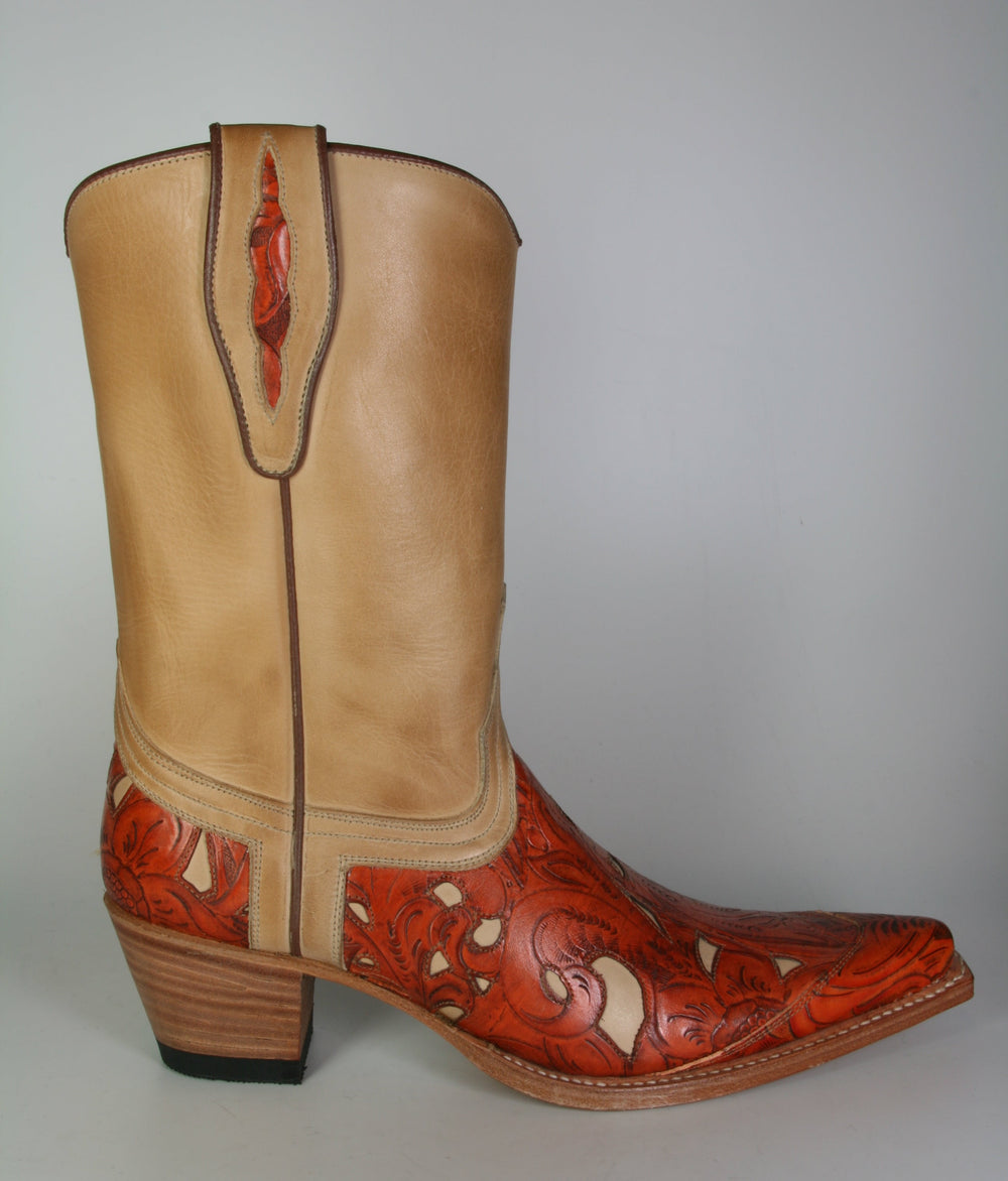 5932 Sendra Cowboystiefel Judy Quesia beige