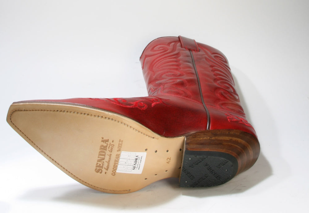 6056 Sendra Boots Cowboystiefel rot Ostro Fuoco