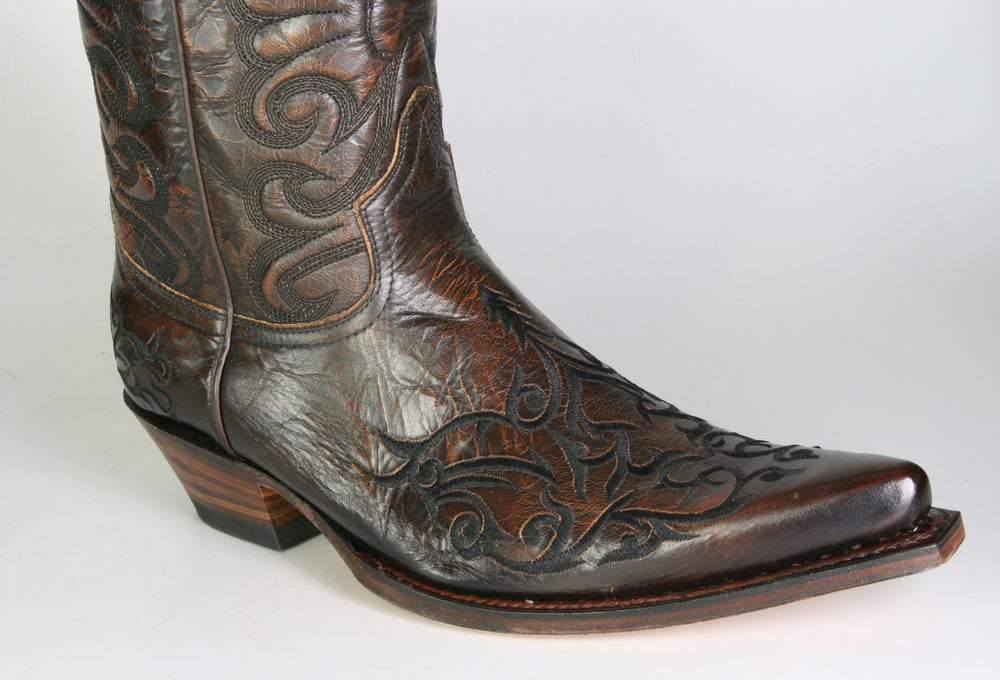 6056 Sendra Cowboystiefel Javi Britnes Flo Marron mit
