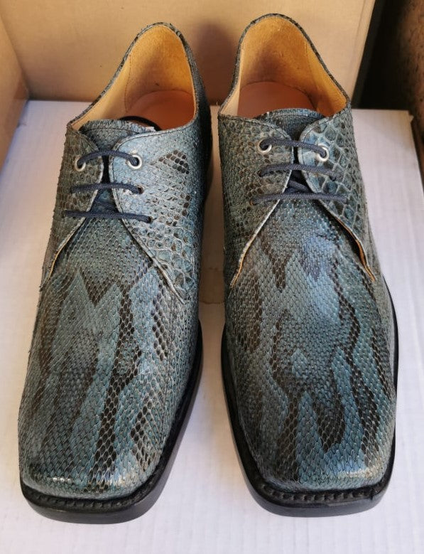 6278 Sancho Schuhe Python Blue
