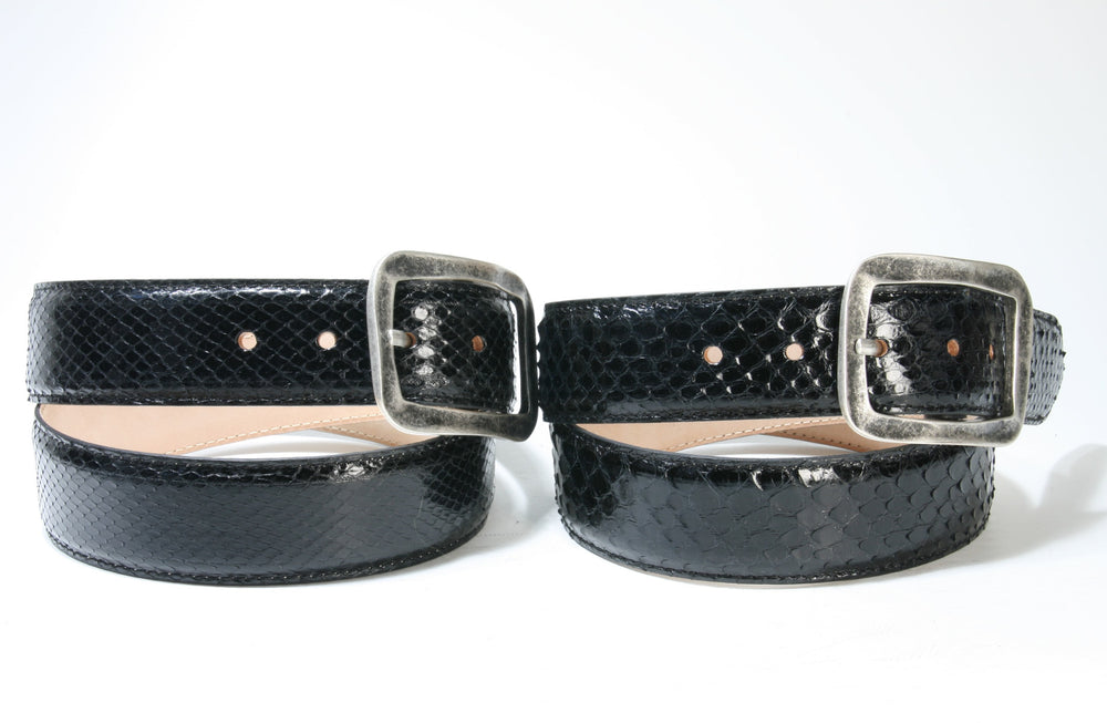 640 Vittozzi Belt Python Black