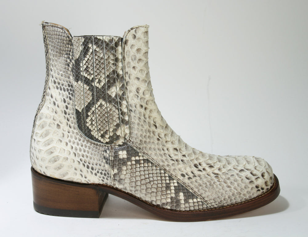 6472 Sancho Stiefelette Python Natural