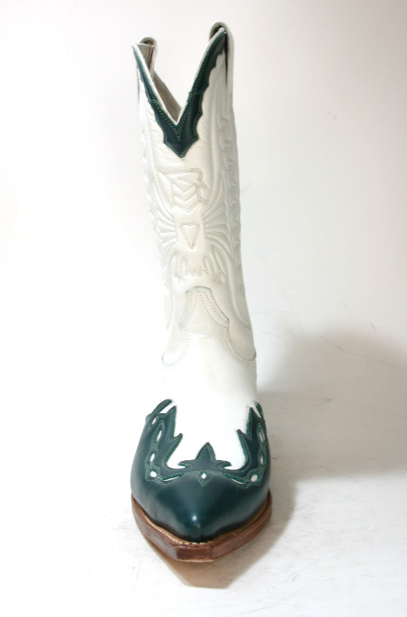 647 Don Quijote Cowboystiefel grün weiß