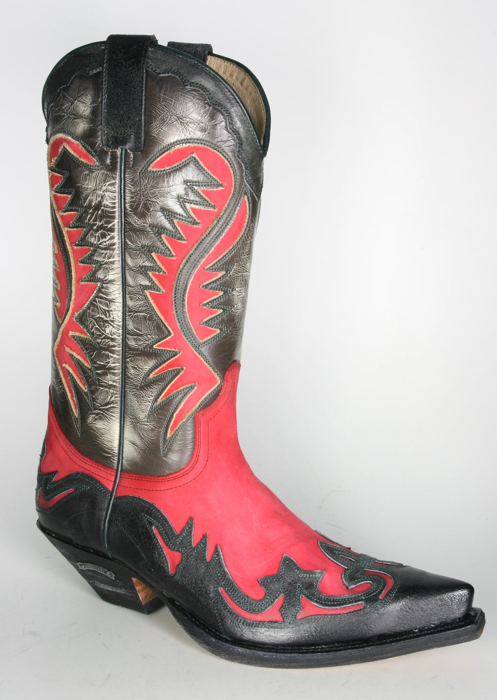 6480 Sendra Cowboy Boots Barbados Negro N. Rojo